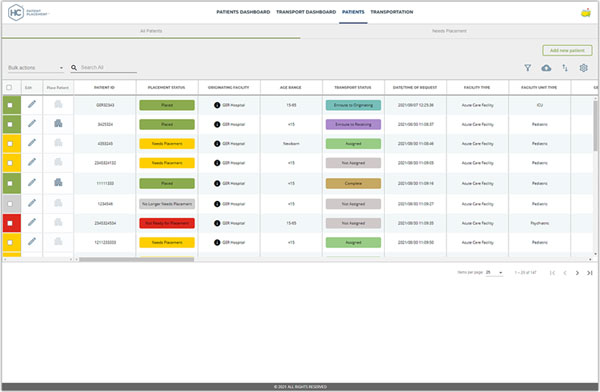 Patient Placement Grid