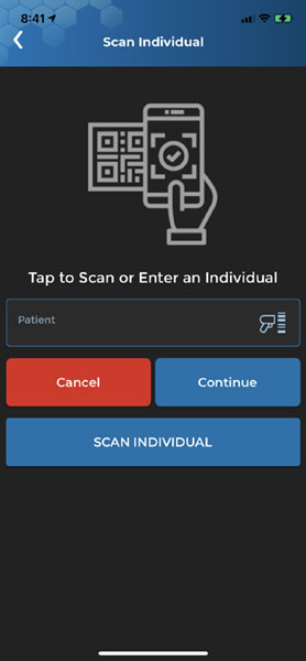HC Patient Tracking patient scan barcode